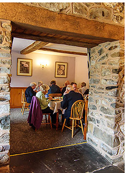The restaurant and lounge can accommodate up to 60 diners at The Penrhos Arms.